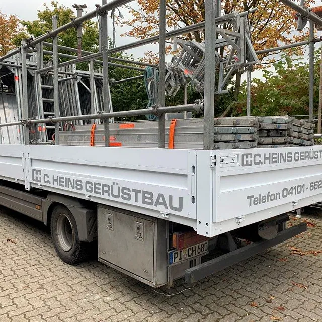 Clemens Heins Gerüstbau über uns Firma Fahrzeuge 33
